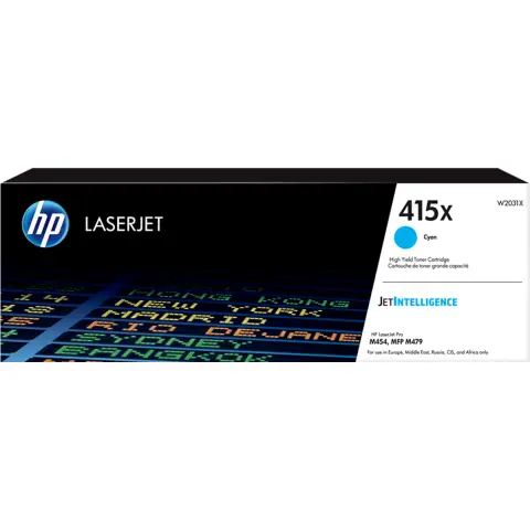 HP W2031X - Toner HP 415X cyan do HP Color LaserJet Pro M 454, M470, M479